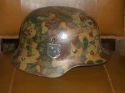 4 немецких шлема солдат Вермахта.
