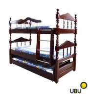 Кровати двух, - трехъярусные,  комоды с пеленальным столиком все из дерева.  