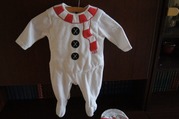 Новогодний костюм снеговика для мальчика размер 74