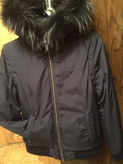 LACOSTE Куртка-жилетка с натуральным мехом