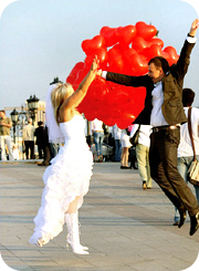 Украшение воздушными шарами свадеб от Grandshar